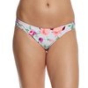 Betsey Johnson Floral Rose Bikini Bottoms M NWOT
